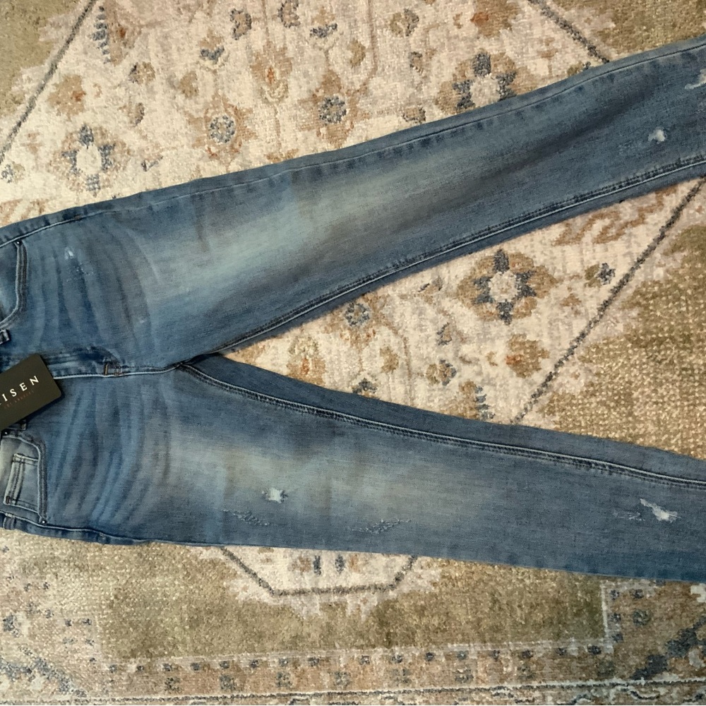 NWT Risen Skinny Straight Distressed Waist jeans size 27/5.